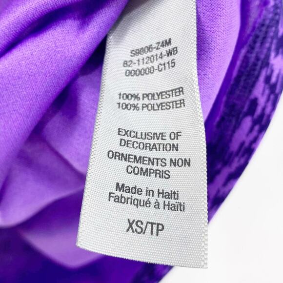 C9 CHAMPION Purple Abstract Short Sleeve Active Top - Picture 6 of 9